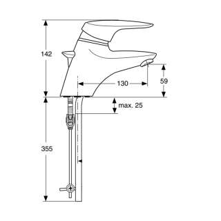 Ceramix Project baterija za lavabo 