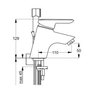 Skanmix baterija za lavabo 