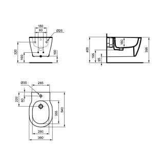 Connect konzolni bide E772 