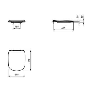 Tesi WC daska slim 