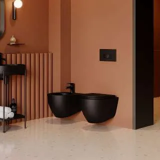 Infinity WC šolja Clearrim mat black 