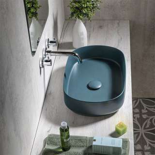 Infinity nadgradni lavabo 55cm petrol green 