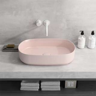 Infinity nadgradni lavabo 55cm salmon 