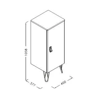 Supra kupatilska vertikala desna 40cm 