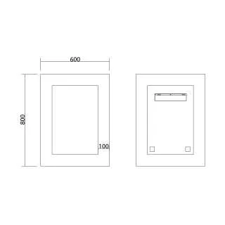Ogledalo za kupatilo Rouz 60x80 