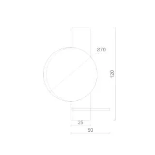 Ogledalo LED Mond R70 