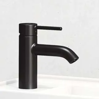 Bozz baterija za lavabo 100 crna 