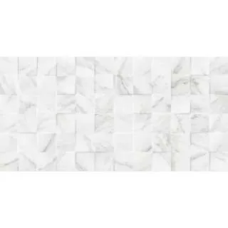 Carrara Mosaic 3D 25x50cm 