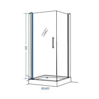 Tuš paravan Linni Ideal 8003 