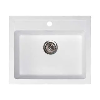 Granitna sudopera XQuadro 60 bela 