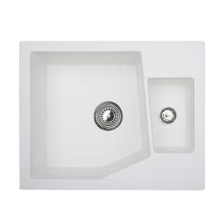 Granitna sudopera XLinea M 1.5D bela 
