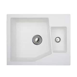 Granitna sudopera XLinea M 1.5D bela 