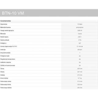 Termorad bojler BTN-10 10l visokomontažni 