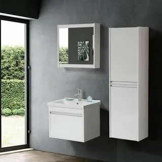 Teos konzolna vertikala bela 40cm 