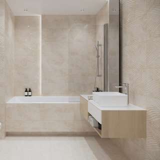North Stone Beige Glossy Structure 29.7x60cm 