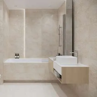 North Stone Beige Glossy Structure 29.7x60cm 