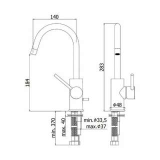 Light baterija za lavabo 078 mat 