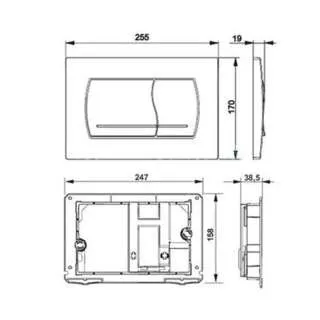 Tipka Za Vodokotlić 52B 