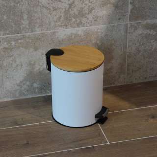 Bamboo metalna kanta White 5l 