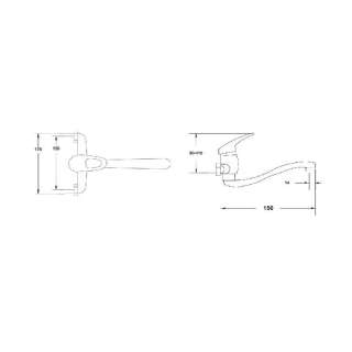 Baterija za lavabo ST0345 kratka 