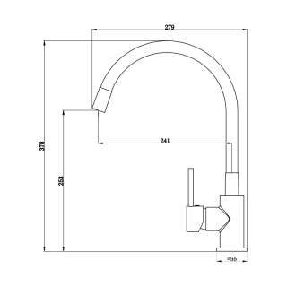 Baterija za sudoperu ST2577BL crna 