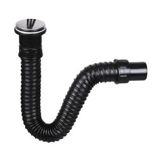 Fleksibilni sifon za lavabo crni 