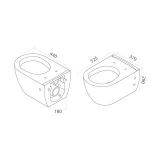 City rimless WC šolja sa bide funkcijom 