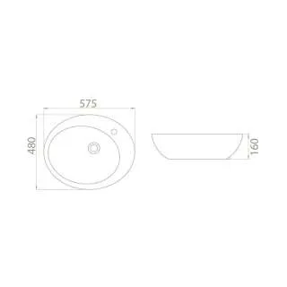 Peri lavabo 58cm 73600U 