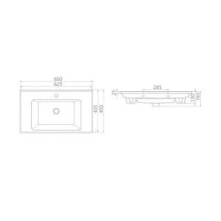 Arte lavabo 65cm 67300U 