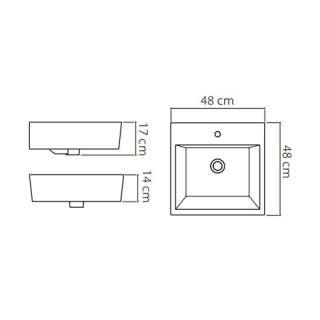 Mona D lavabo 48cm 62500U 