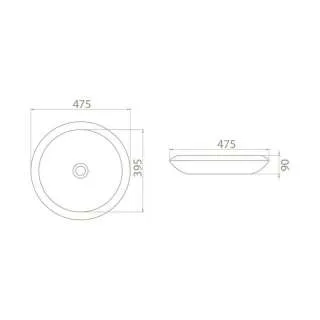 More lavabo 48cm 75200U 