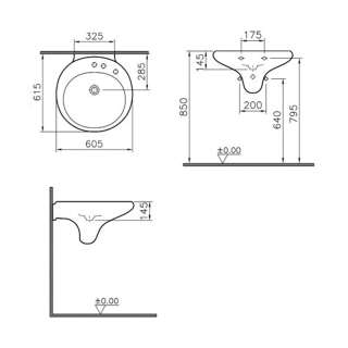 Lavabo Istanbul 60cm sa maskom 