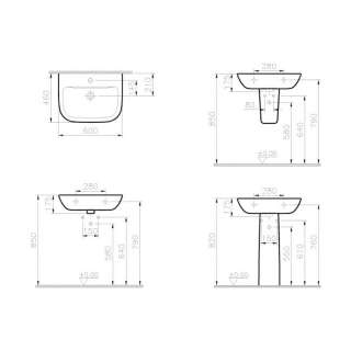 Lavabo Vitra S50 60cm 