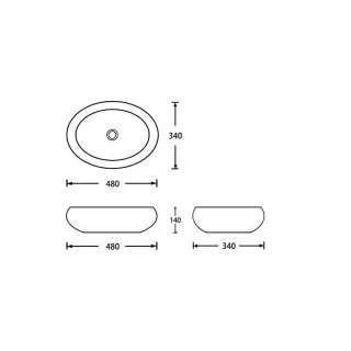 Santa Fe Gold nadgradni lavabo 