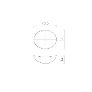 Lima Black nadgradni lavabo 