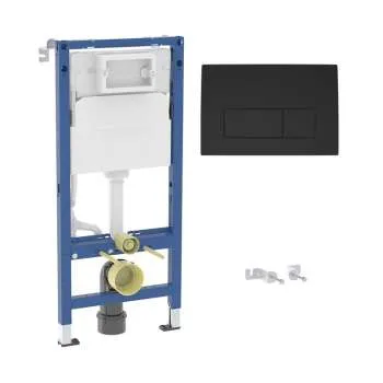 Geberit Duofix Delta 50 Basic set mat crna tipka 