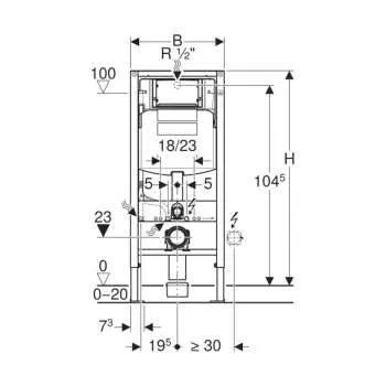 Geberit Duofix Sigma ugradni vodokotlić 111.311.00.6 
