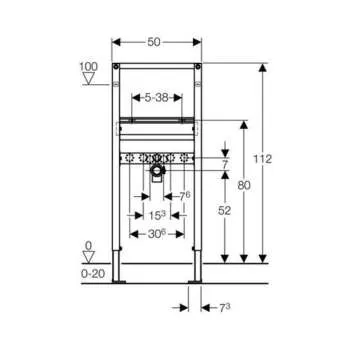 Geberit Duofix Sigma montažni element za lavabo 111.486.00.1 