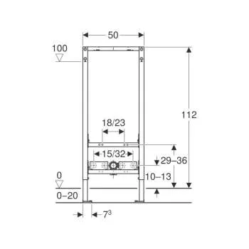 Geberit Duofix element za bide 111.534.00.2 