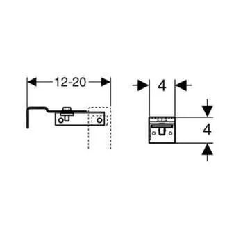 Geberit Duofix Delta Basic set za montažu 