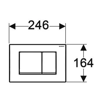 Geberit tipka Delta 30 bela 