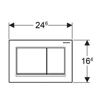 Geberit tipka Sigma 30 crna 