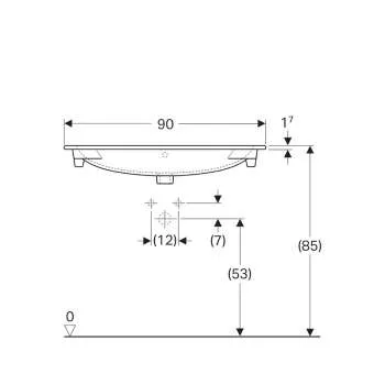 Acanto lavabo 90cm 