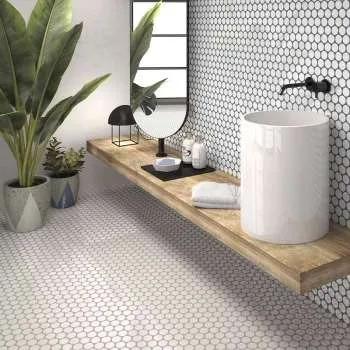 Circle Glossy Calacatta 30.9X30.9cm 