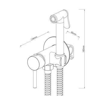 Fiona Black ugradni higijenski tuš 