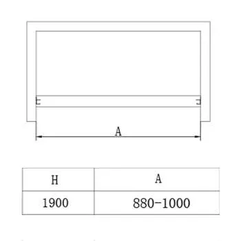 Tuš vrata BP5713SA 100cm 