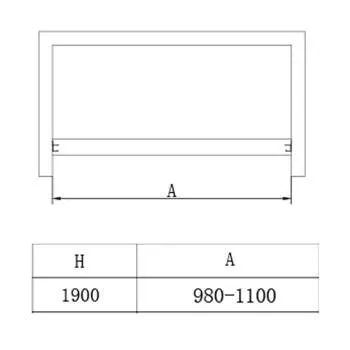 Tuš vrata BP5713SA 110cm 