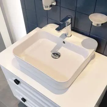 Loop Square lavabo 45cm 