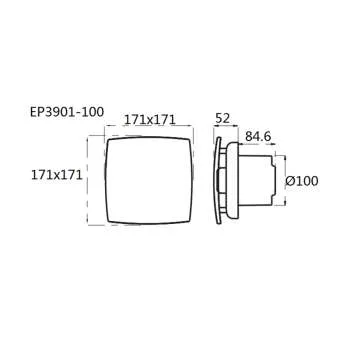 Ventilator za kupatilo EP3901 100 