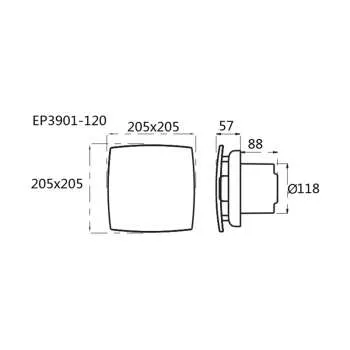 Ventilator za kupatilo EP3901 120 